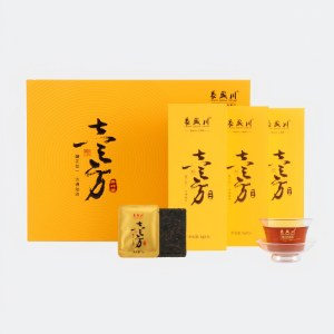 湖北青砖茶长盛川壹方饼干茶240g